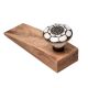Ceramic Floral Golden Wooden Door Stopper